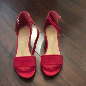 Red Rampage Low Heel Shoes